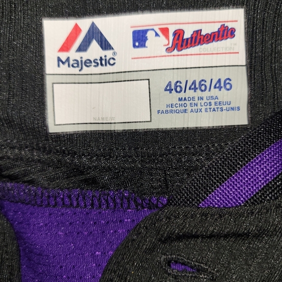 Colorado Rockies MLB Men's Jersey - Size: XL - Purple / Silver - Picture 10 of 11